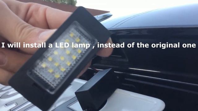 Audi A4 B8 A5 Q5 TT License Plate Lamp Removal