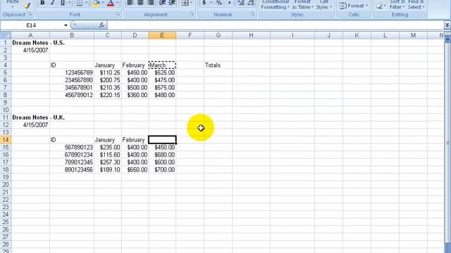 Excel 2007: Move, Cut and Copy Data смотреть онлайн