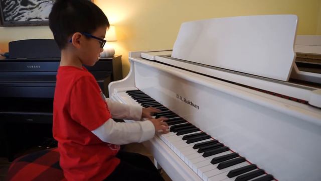 Parker Wolf (age 6) - Faber Piano Adventures 3A, Wedding March смотреть онлайн