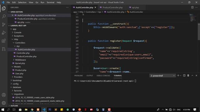 Laravel REST API With Sanctum Authentication and CRUD operation смотреть онлайн