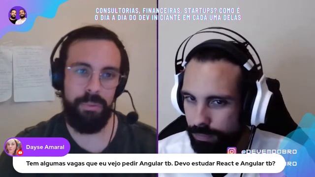 ANGULAR OU REACT: QUAL O CAMINHO MAIS SIMPLES PARA O PROGRAMADOR INICIANTE смотреть онлайн