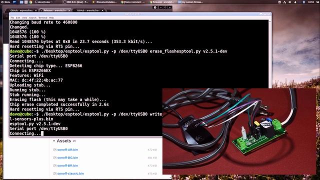 How to backup / save original software Sonoff firmware works with all esp8266 vs esp8285 смотреть онлайн