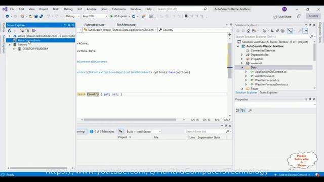 creating blazor autocomplete textbox functionality | blazor auto complete web framework смотреть онлайн
