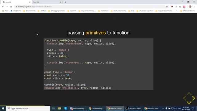 Lecture 25.10.2019 JS Scope && JS Functions смотреть онлайн