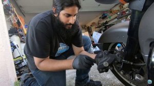 Install Change Replace Brake Pads Harley Davidson Touring | Lyndall Gold Plus Brake Pad Upgrade