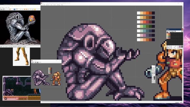 SUPER METROID - Pixel Art Game Timelapse смотреть онлайн