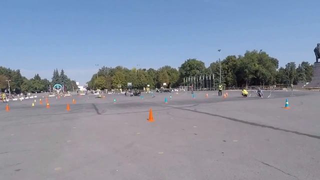 2017 Ulyanovsk cup Moto gymkhana [d1] / Tuganov Stanislav Honda nsr250 heat 1 смотреть онлайн