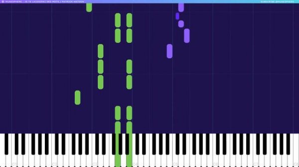 Let's PLAY / Je Te Laisserai Des Mots - Patrick Watson Piano Tutorials