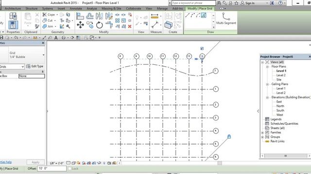 Create Grids and Levels in Revit смотреть онлайн