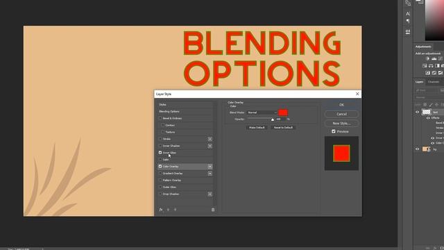 Adobe Photoshop CC 2017: Tutorial For Beginners - Lesson 3 (Blending Options & Filters)