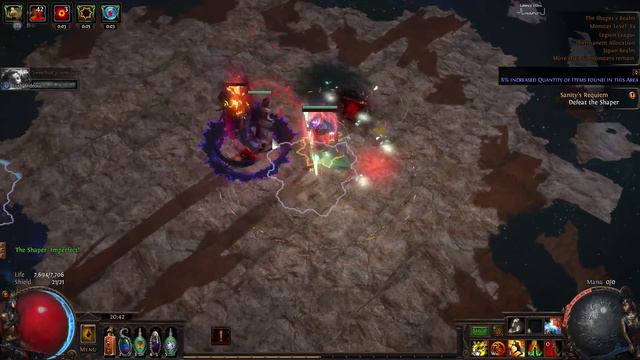 Path of Exile 3.7 Legion Berserker Elemental Hit Full Shaper Run (deathless) смотреть онлайн