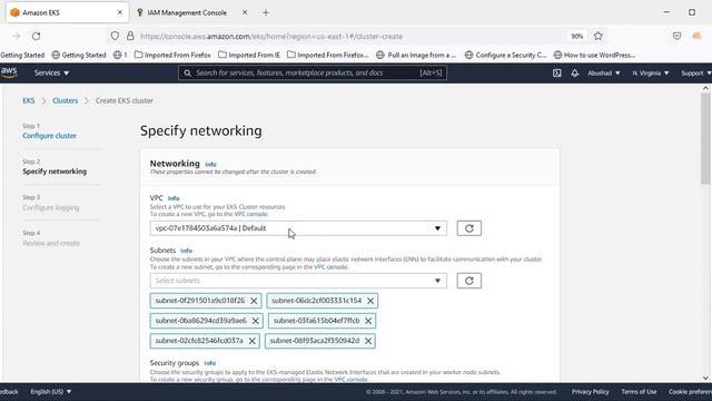 EKS cluster using management console - Part 1 смотреть онлайн