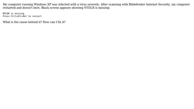How to repair NTLDR missing in Windows XP? смотреть онлайн