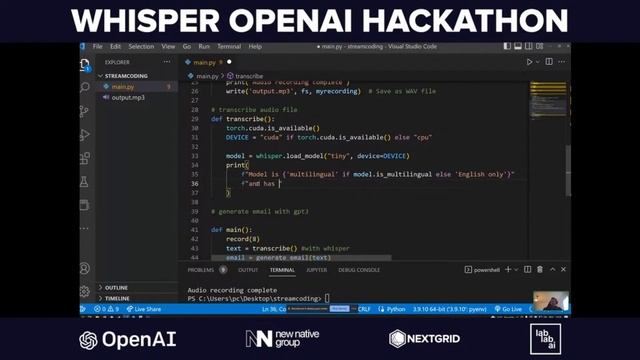 How to build an app with Whisper – OpenAI Whisper tutorial by Fabian Stehle смотреть онлайн
