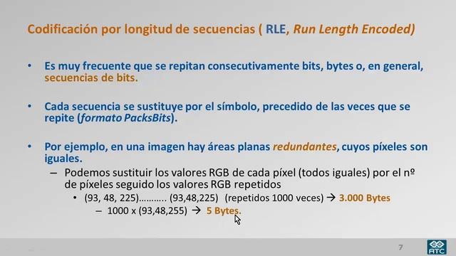 RD6.2 Codificación por longitud de secuencias (RLE) y codificación relativa (incremental). смотреть онлайн
