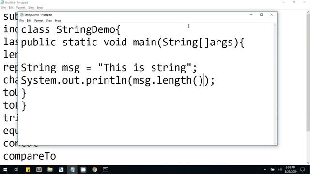 7 String Class in Java смотреть онлайн