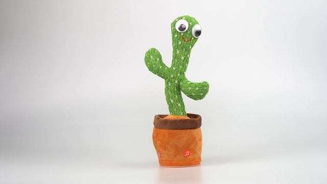 Видео обзор Танцующий интерактивный кактус игрушка / Музыкальный кактус / Говорящий кактус