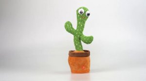 Видео обзор Танцующий интерактивный кактус игрушка / Музыкальный кактус / Говорящий кактус