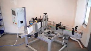 Этикетировочный автомат ЭМ-5. Нанесение самоклеящихся этикеток на жестяные банки. ПрактикМ. [NEW]