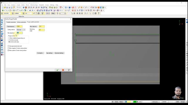How to prepare surface Rough parallel toolpath in mastercamx5(বাংলা টিউটোরিয়াল)Class:5 смотреть онлайн