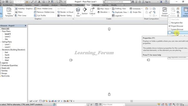How to show properties table in Revit Architecture | Revit Architecture Tutorials for beginners смотреть онлайн