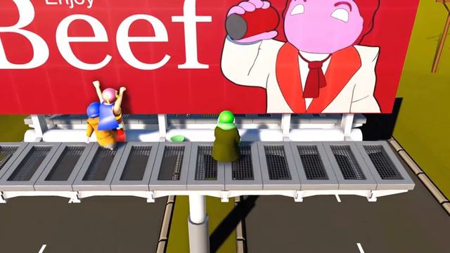 ДЕРЖИСЬ НА САМОЛЕТЕ! ЕСЛИ УПАЛ ТО КОНЕЦ! - Gang Beasts смотреть онлайн