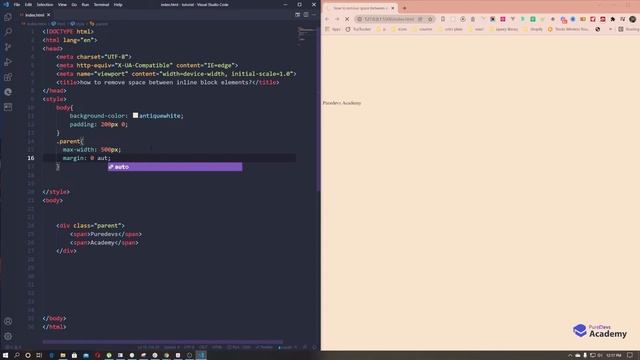 শিখে নিন কিভাবে CSS ব্যবহার করে inline block elements এর ভিতরের space Remove করতে হয়। смотреть онлайн