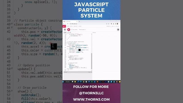 Simple Animated Particle System with Javascript & P5.js смотреть онлайн