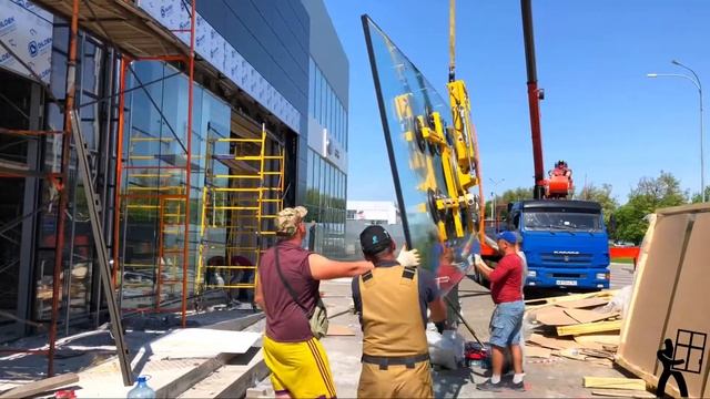 Монтаж стеклопакетов «Jumbo»
