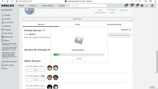Как Заходить На Пустые Сервера Roblox!Бесплатный Вип Сервер! смотреть онлайн