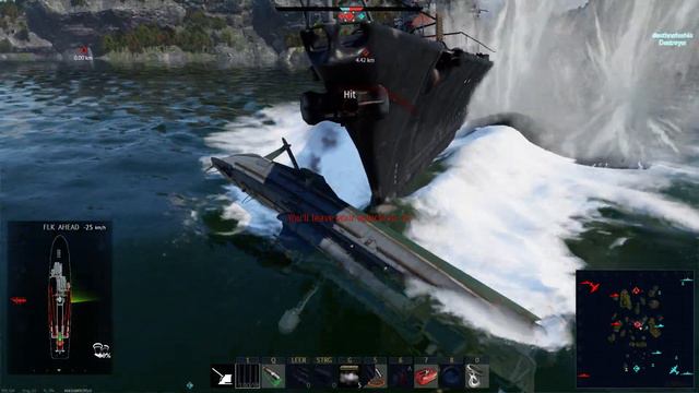 Prinz Eugen Getting Depth Charged // War Thunder смотреть онлайн