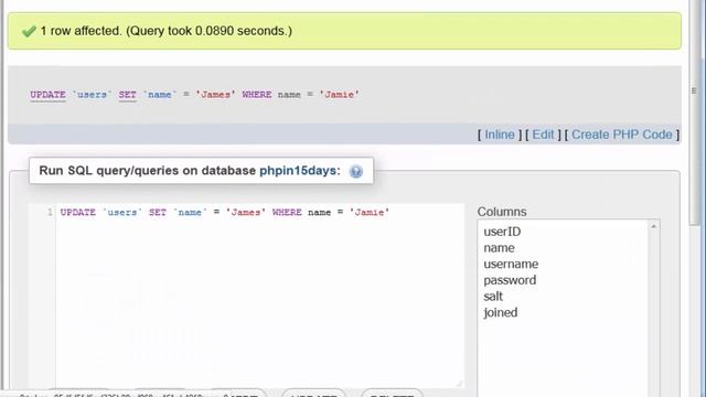 PHP day 13 update Data смотреть онлайн
