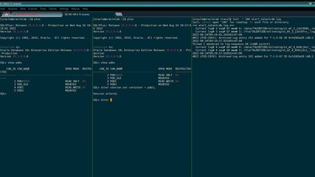 M4. Scope effect " alter system switch logfile" in CDB and PDB смотреть онлайн