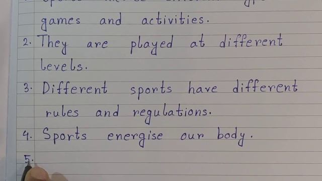 10 Lines On Sports | Essay On Sports In English | Easy Sentences About Sports смотреть онлайн