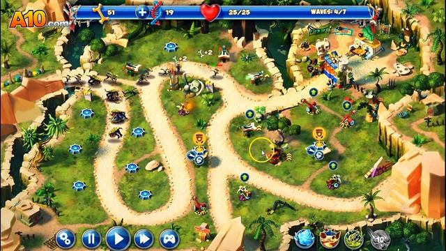 LETS PLAY DAY D: TOWER RUSH - JURASSIC PERIOD 1-14 PERFECT смотреть онлайн
