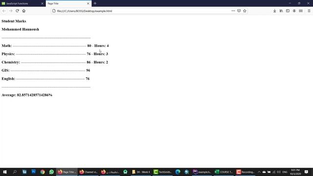 Web GIS Week 04-4 JavaScript Example part 2 смотреть онлайн