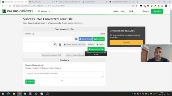 Create SVG favicon using Paint.NET and conversion tools