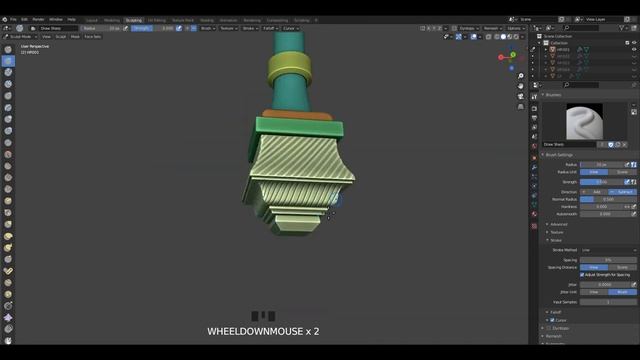 Blender 2.91 - Stylized Hammer | Sculpting with Textures смотреть онлайн