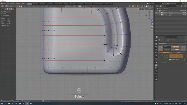 Blender, моделирование бутылки смотреть онлайн