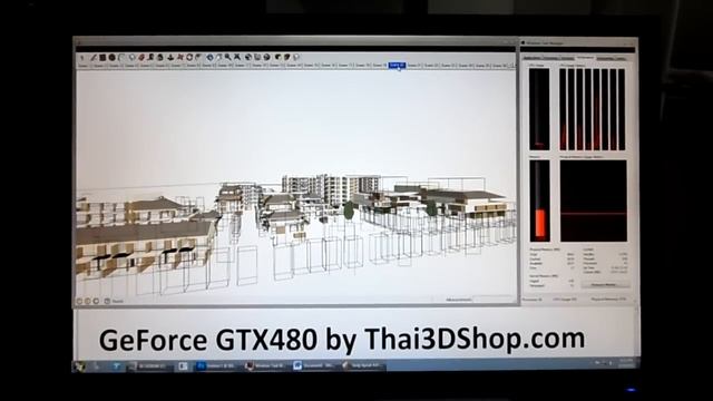 Part 1 of 2, Real time SketchUp Nvidia GeForce GTX480 VS Nvidia Quadro FX380 by www Thai3DShop co смотреть онлайн