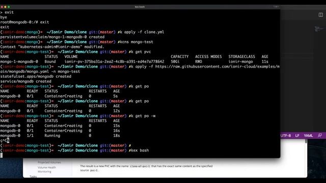 Ionir Kubernetes Native Data Platform Cloning and Recovering MongoDB смотреть онлайн