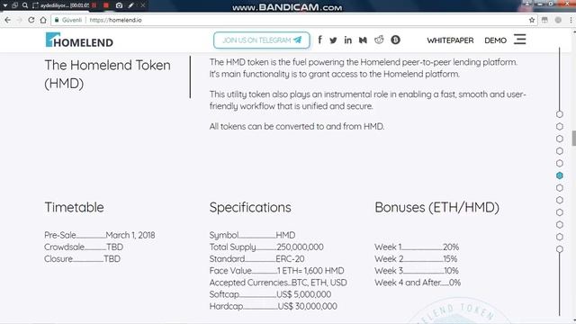Homelend ICO HMD Token İncelemesi смотреть онлайн