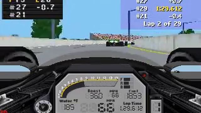 Indycar Racing 2 Detroit Onboard смотреть онлайн