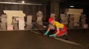 Виброукладка плитки, технический керамогранит Estima