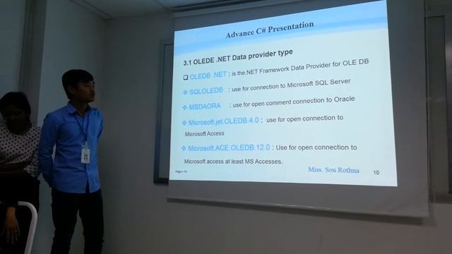 Advanced C# ADO.NET Group3 4 What is Data Provider Presentation by Mr. Tin Sotheara смотреть онлайн