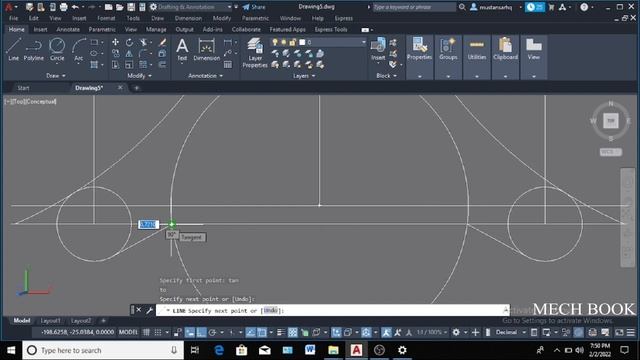 #23 | autoCAD Mechanical Practice Drawing | смотреть онлайн