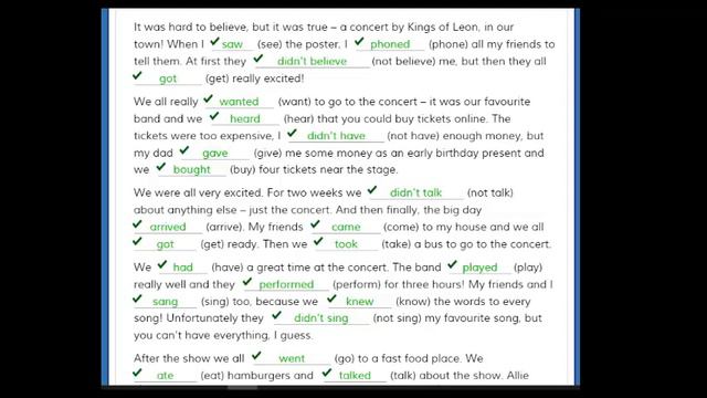 READING COMPREHENSION - kings of Leon - DIDIER GARCÍA INGLÉS смотреть онлайн