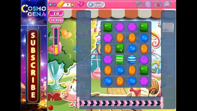 Candy Crush Saga 584 Level Finishing ★★★ HARD смотреть онлайн