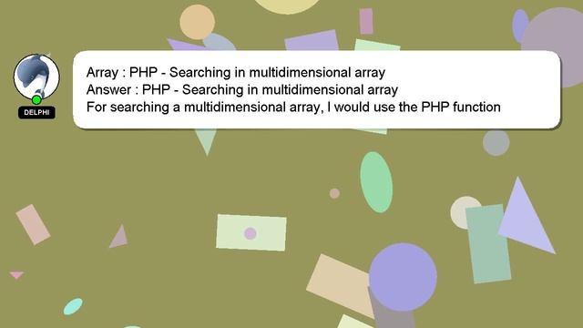 Array : PHP - Searching in multidimensional array смотреть онлайн