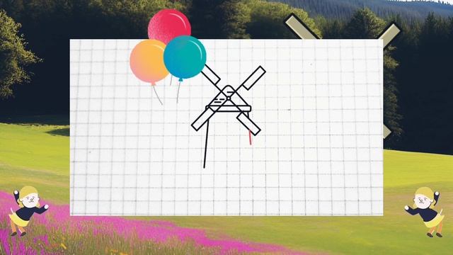 МЕЛЬНИЦА пошаговый рисунок. Рисуем сами мельницу поэтапно. смотреть онлайн